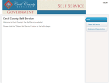 Tablet Screenshot of cecilco.munisselfservice.com