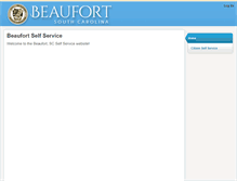 Tablet Screenshot of beaufort.munisselfservice.com