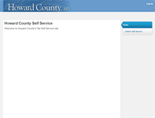 Tablet Screenshot of howardcountymd.munisselfservice.com